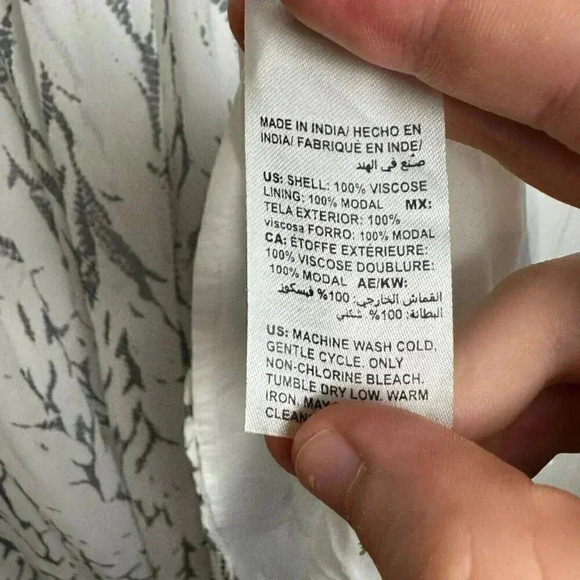 NWT Chico's Gathered-Texture Chevron Print Maxi Skirt Lined P32 - Picture 5 of 9